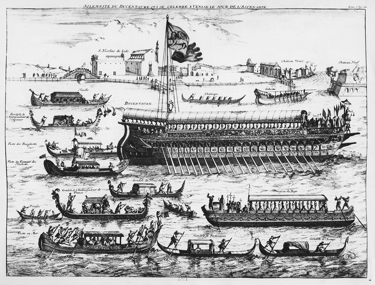 Bucintoro a Venezia nel giorno dell
