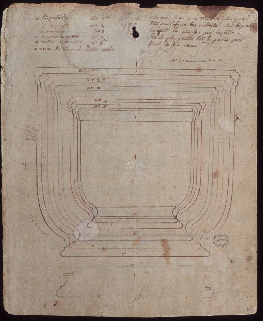 Secchi 1783: confronto di diversi secchi per alcol da French School