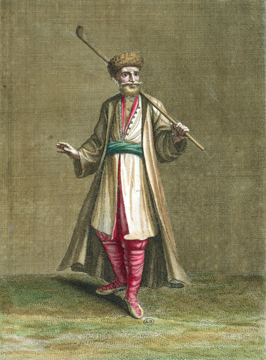 Costume bulgaro, illustrazione da Recueil de Costumes du Levant, 1707-8 da French School
