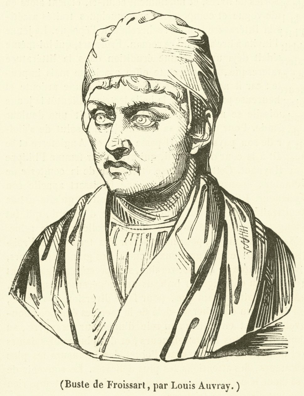 Busto di Froissart (incisione) da French School