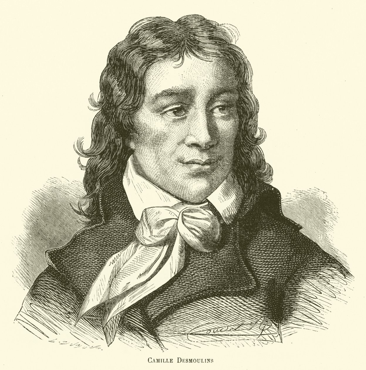 Camille Desmoulins (incisione) da French School