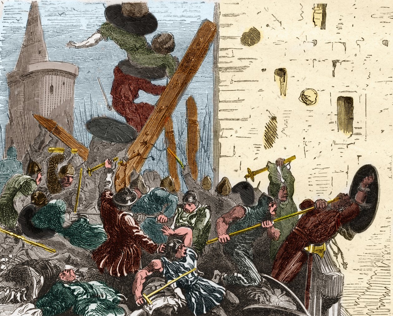 Cattura di Carcassonne durante la crociata contro gli Albigesi nell