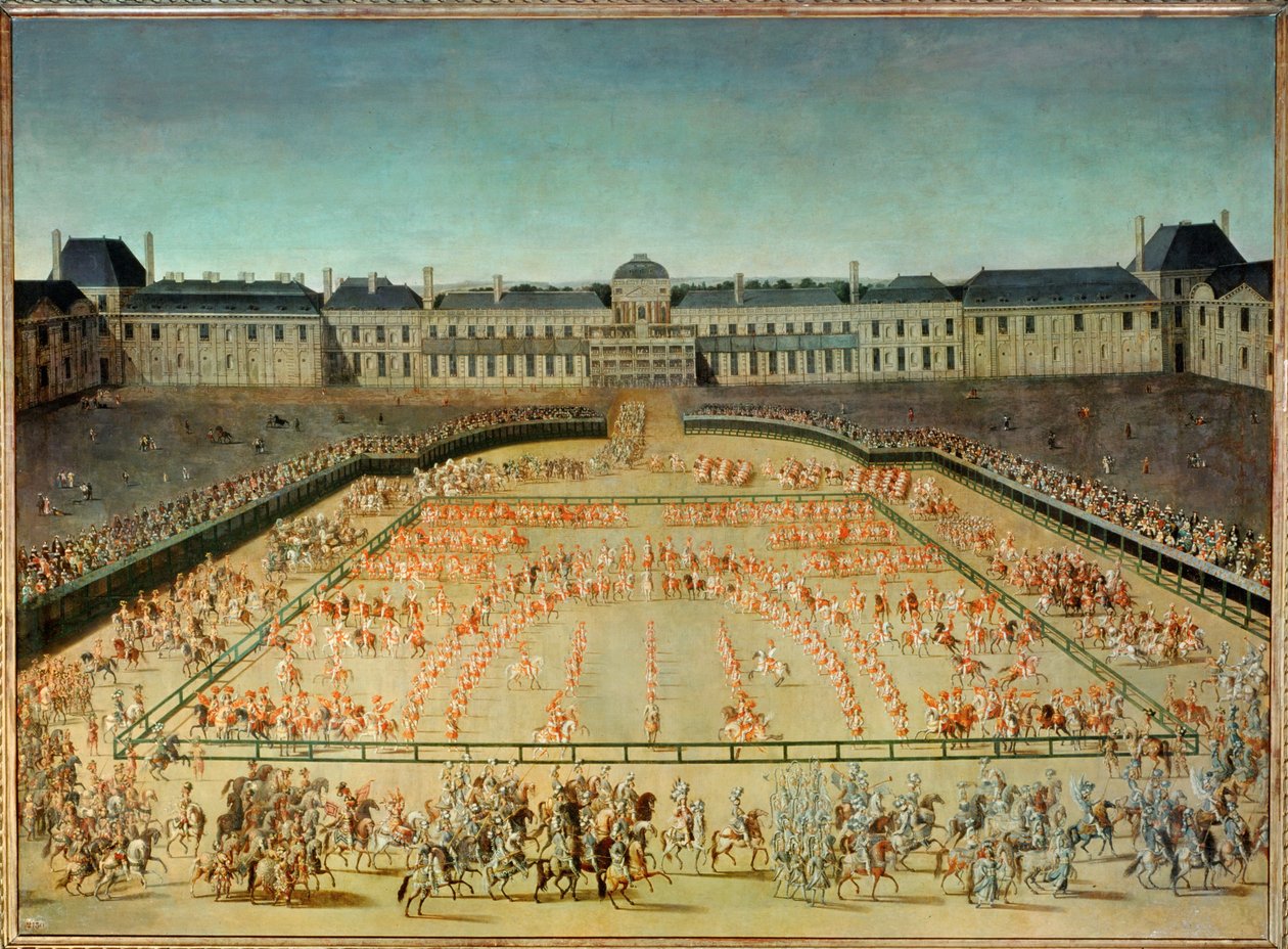 Carrousel donato a Luigi XIV davanti alle Tuileries ... da French School
