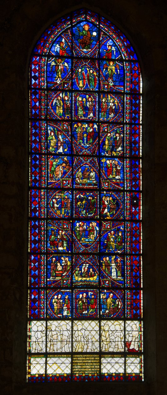 Cattedrale di Chartres, vetrata: vita di Sant