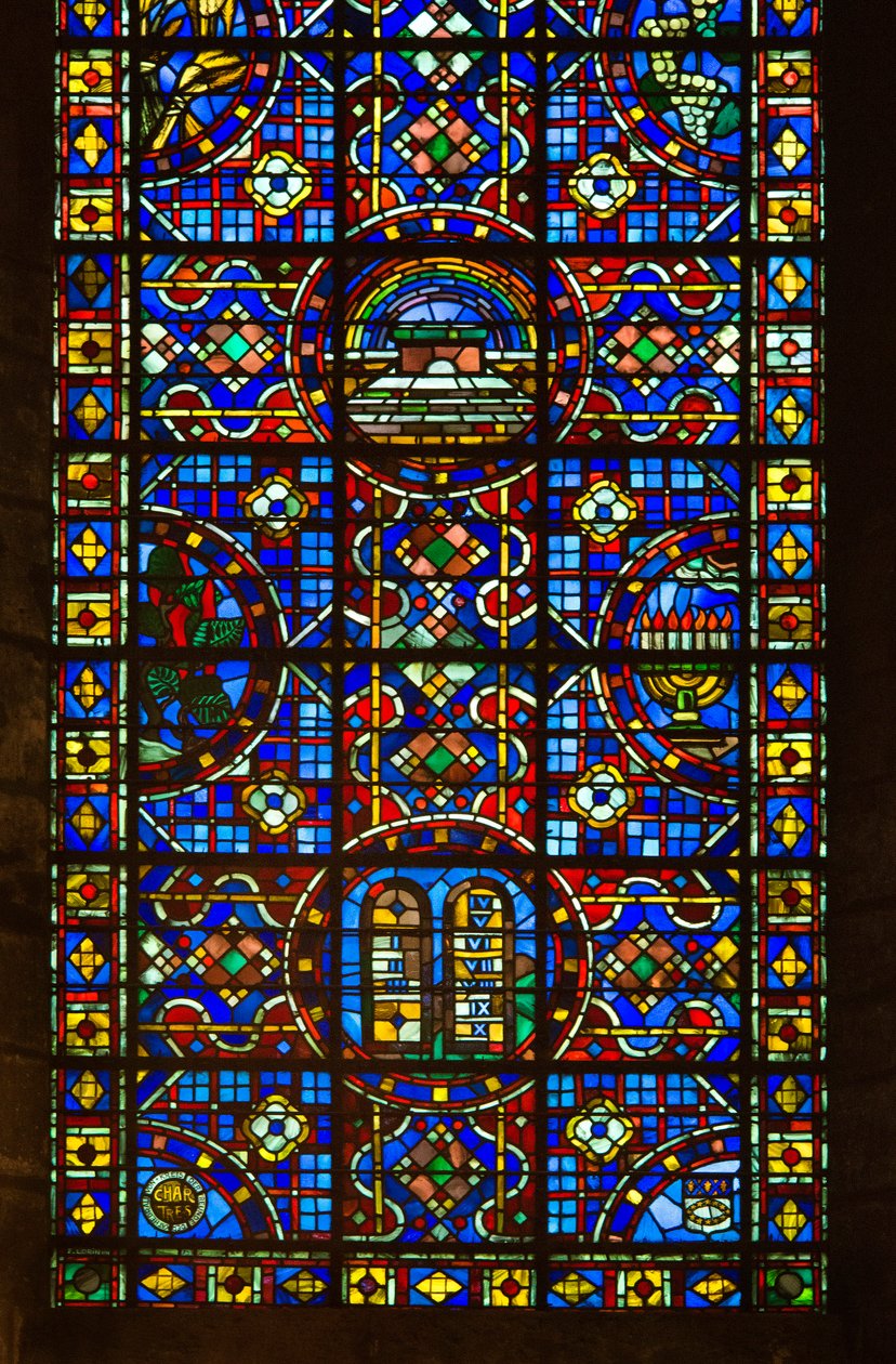 Cattedrale di Chartres, dettaglio della vetrata della pace da French School