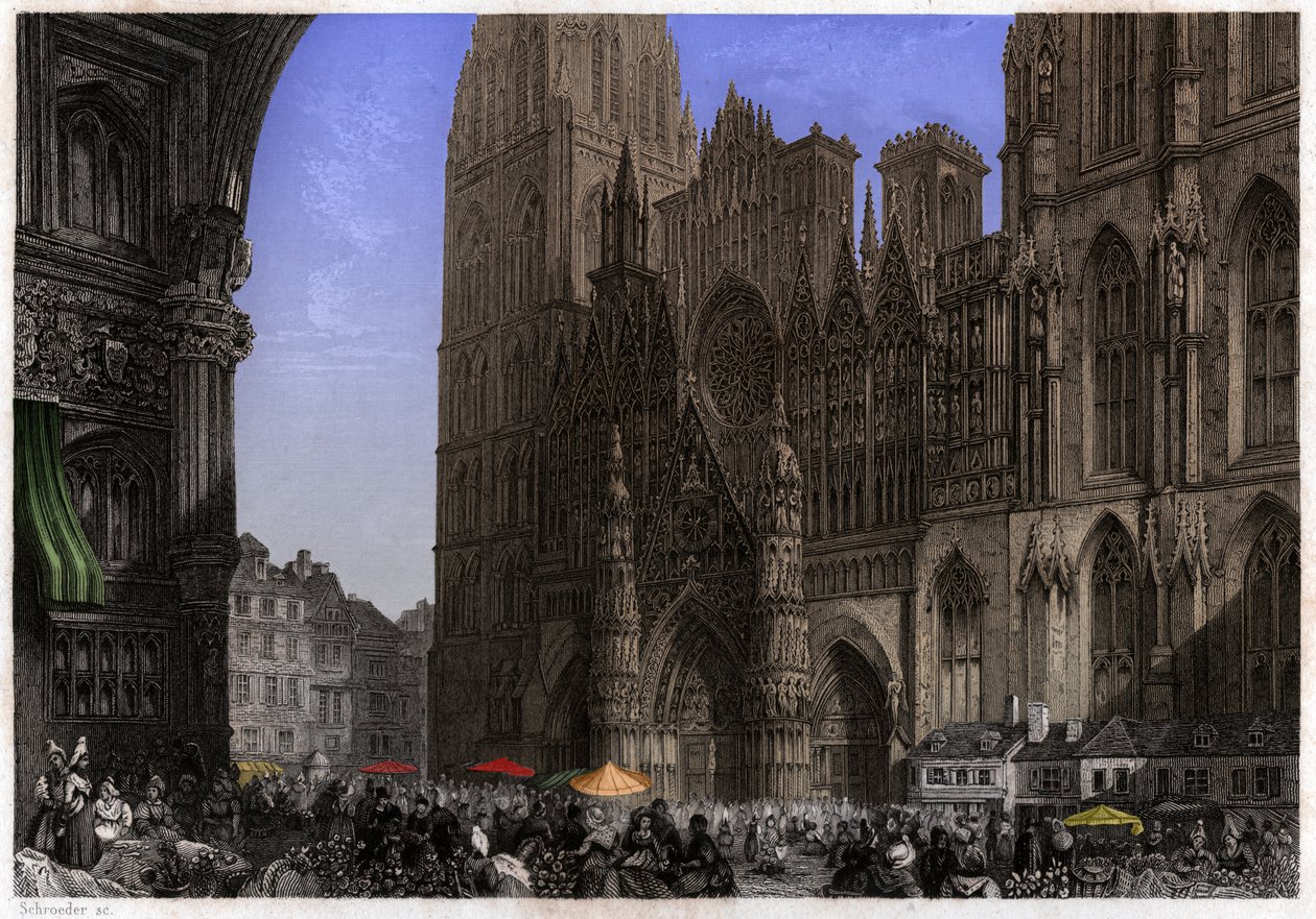 Cattedrale di Rouen da French School