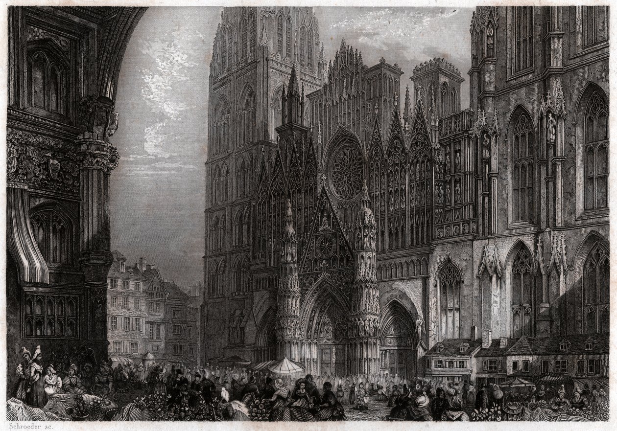 Cattedrale di Rouen da French School
