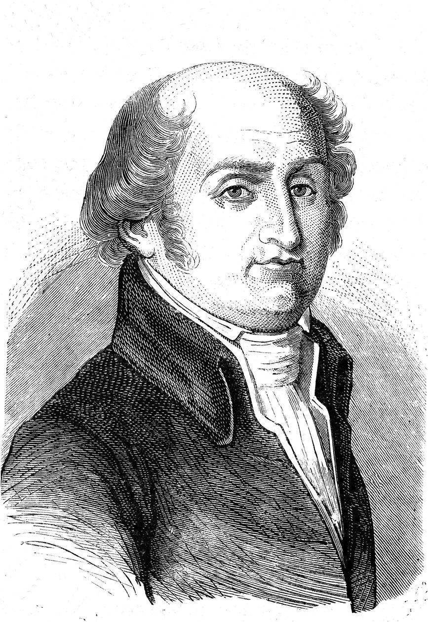 Charles Gilbert Romme, matematico, rivoluzionario e politico francese. Incisione 1868 da French School