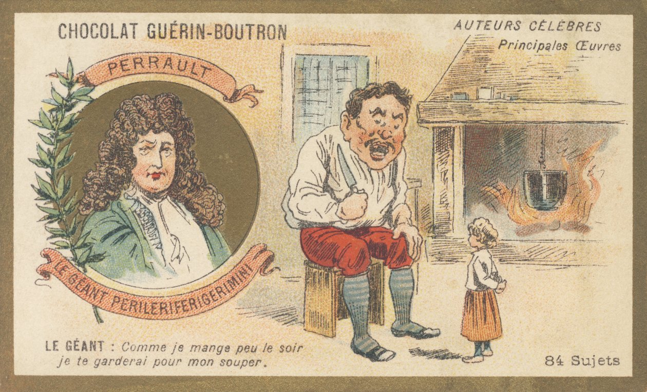 Charles Perrault (1628-1703), letterato francese, autore di “Il gigante Perileriferigerimini” da French School