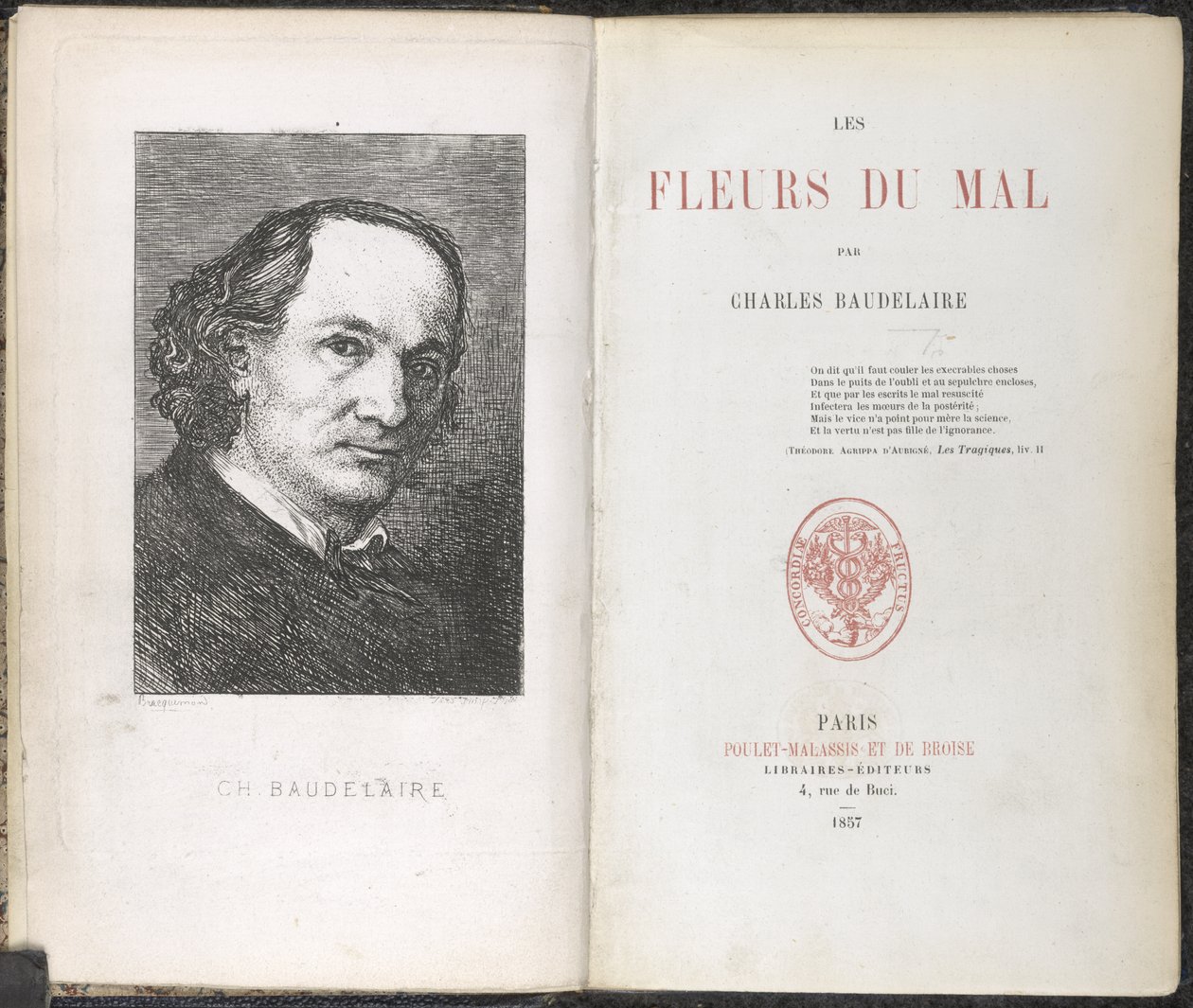 Charles Pierre Baudelaire, I fiori del male da French School