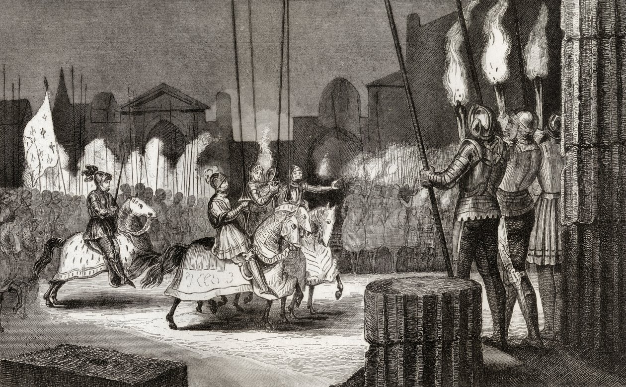 Carlo VII entra a Roma nel 1494 per essere dichiarato Imperatore d