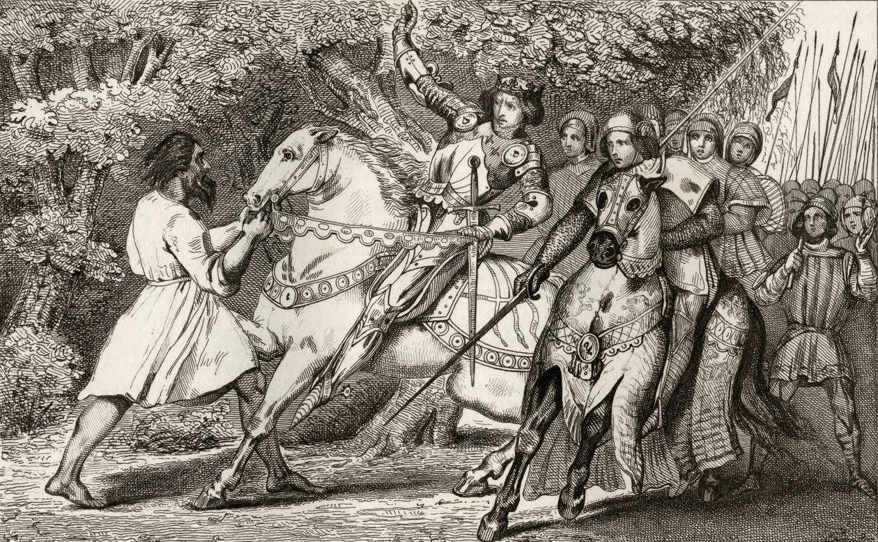 Carlo VI (1368-1412) il Folle viene avvisato di un
