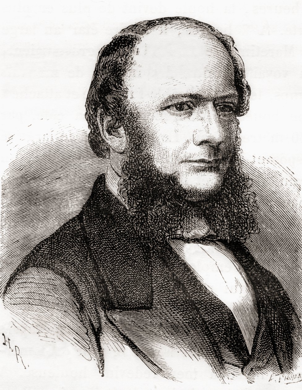 Charles William Siemens, da Les Merveilles de la Science, pubblicato c.1870 (incisione) da French School
