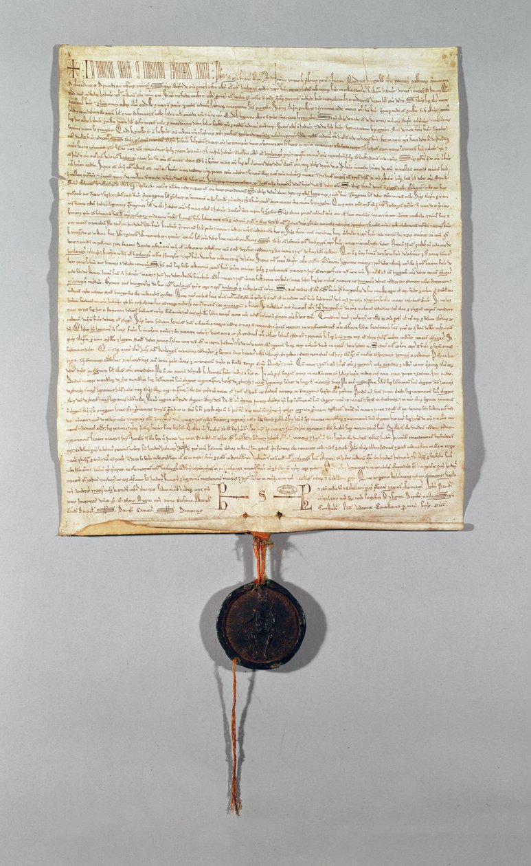 Carta della Comune di Peronne, concessa da Filippo Augusto (1165-1223) 1209 da French School