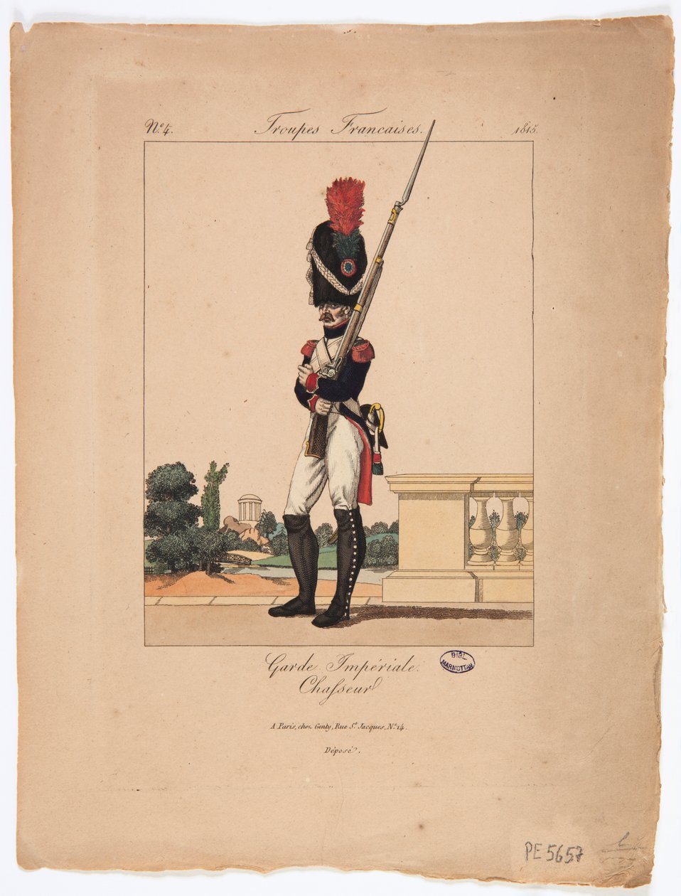 Chasseur della Guardia Imperiale, truppe francesi n. 4 da French School