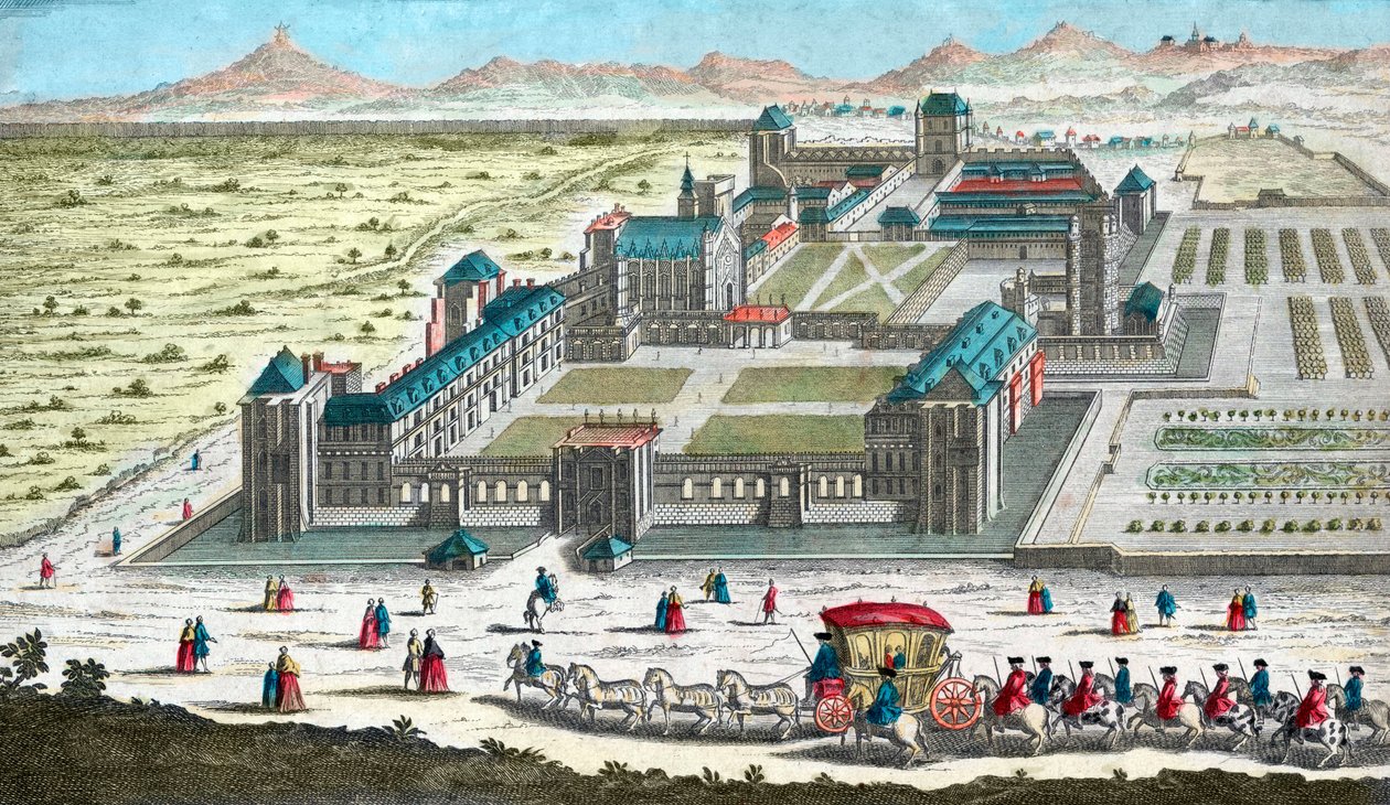 Castello di Vincennes vicino a Parigi - nel XVIII secolo da French School
