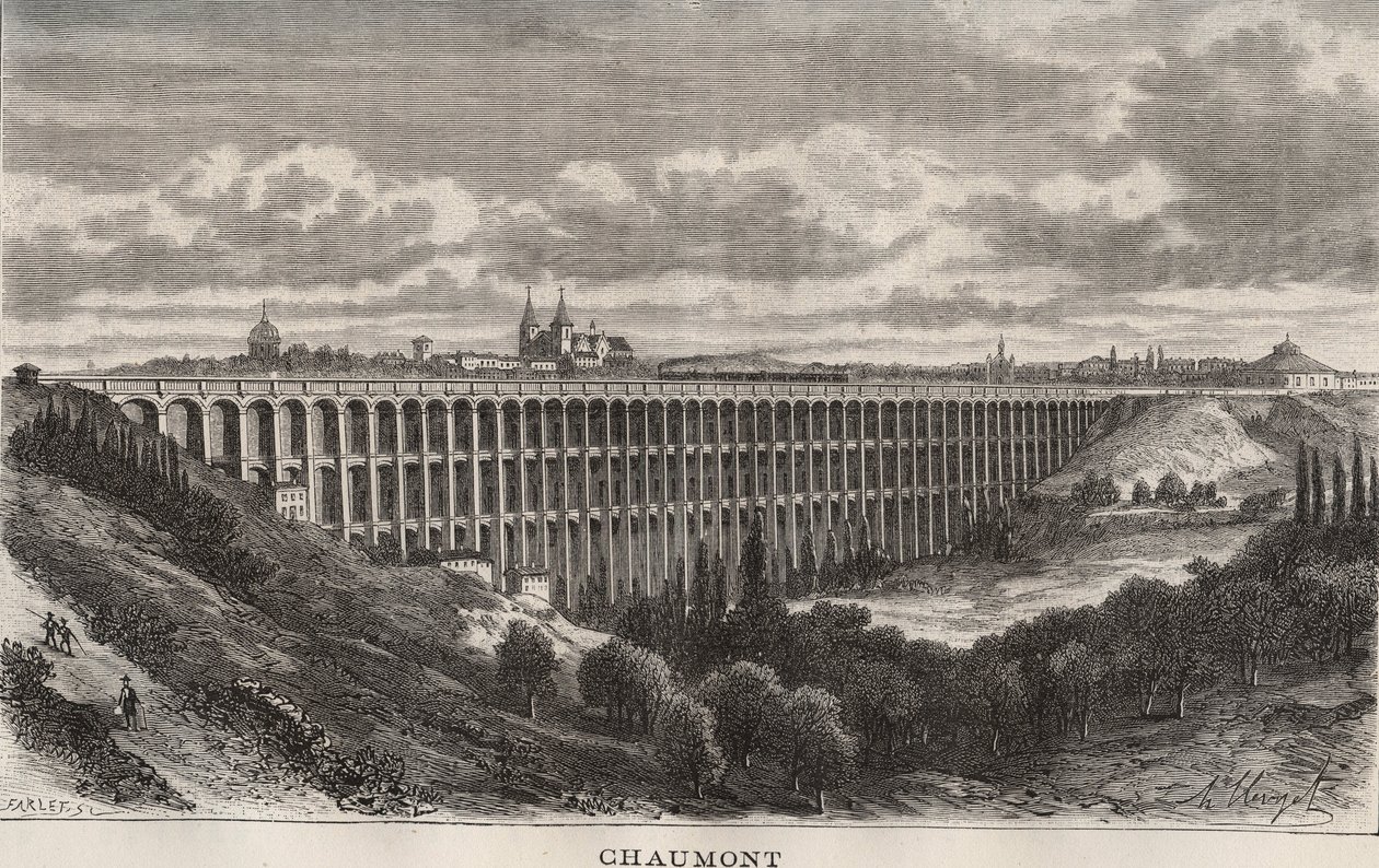 Chaumont - Haute-Marne - incisione in 