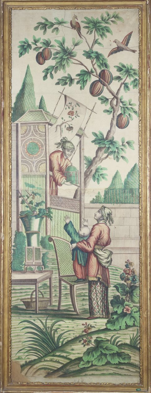 Carta da parati Chinoiserie da French School
