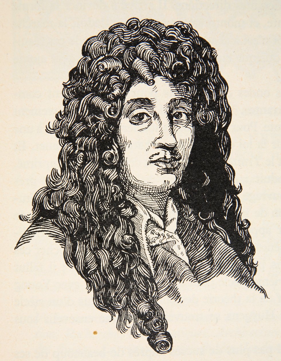 Christiaan Huygens, copia di Boris Mestchersky, illustrazione da Histoire de la Nation Francaise, Sciences, Volumi I & II, di Gabriel Hanotaux, 1924 da French School
