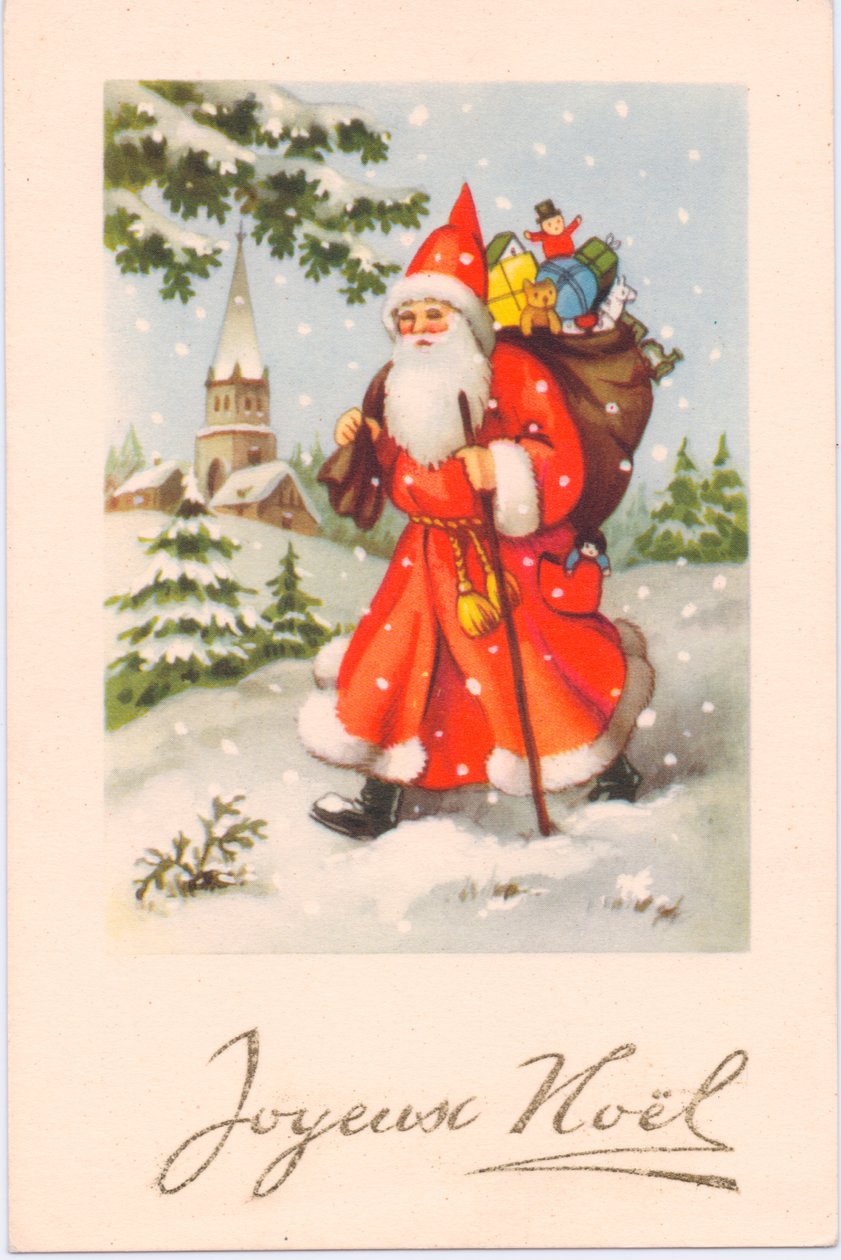 Cartolina di Natale, c.1907 da French School