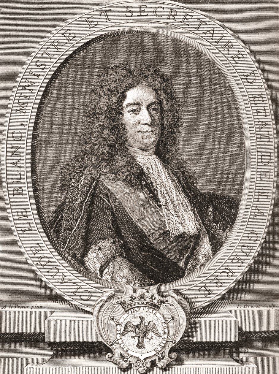 Claude Le Blanc, 1669-1728. Funzionario reale francese dell