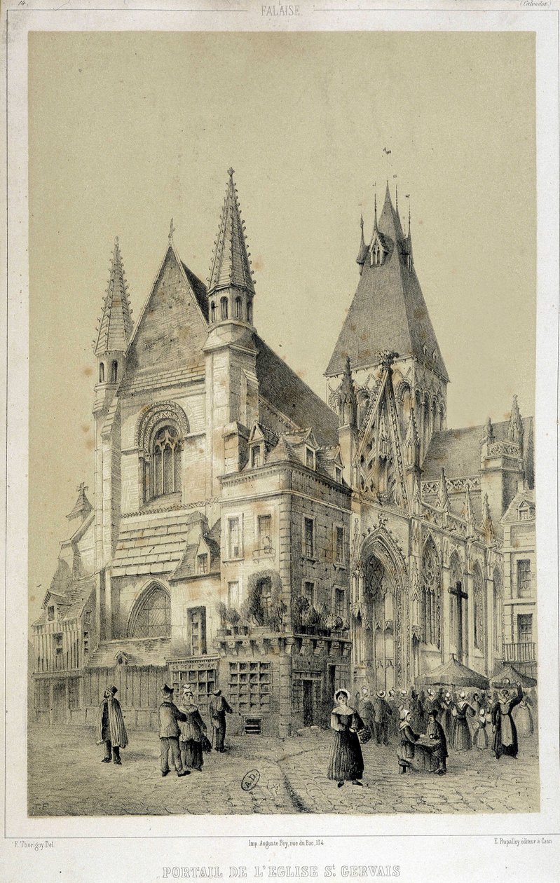 Scogliera, portale della Chiesa di San Gervasio (Saint Gervais) da French School