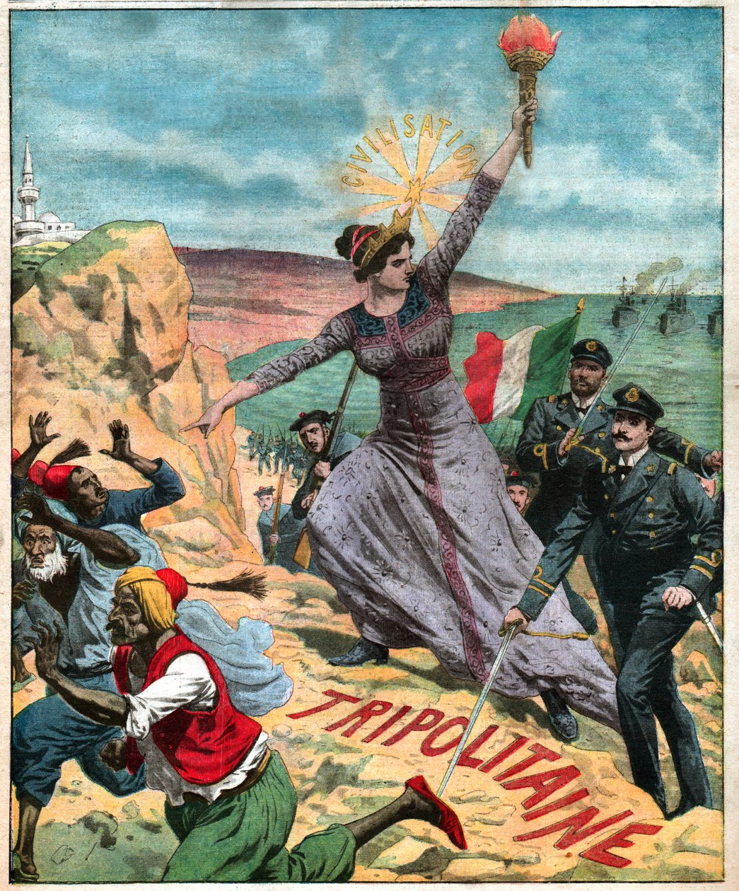Colonizzazione italiana in Libia. La colonizzazione italiana in Libia. da French School