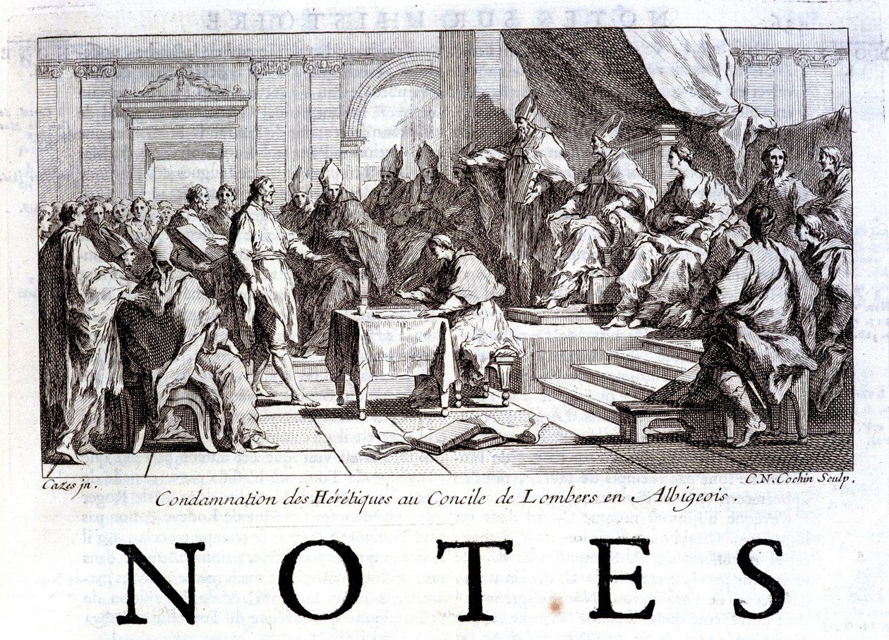Condanna degli eretici al Concilio di Lombers da French School