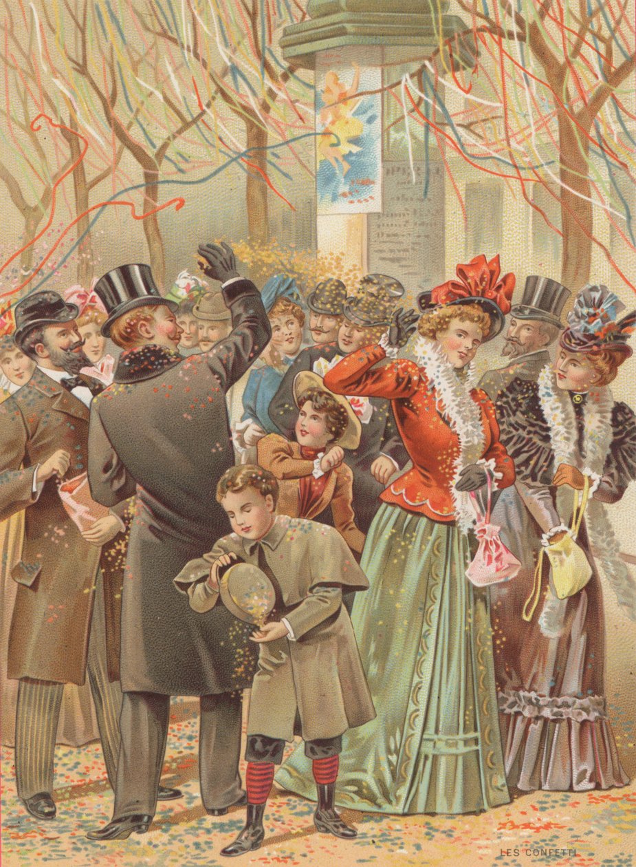 Confetti (chromolitho) da French School