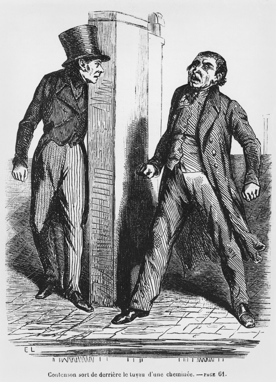 Contenson e Vautrin, illustrazione da Splendeurs et Miseres des Courtisanes di Honore de Balzac, pubblicato nel 1867 da French School