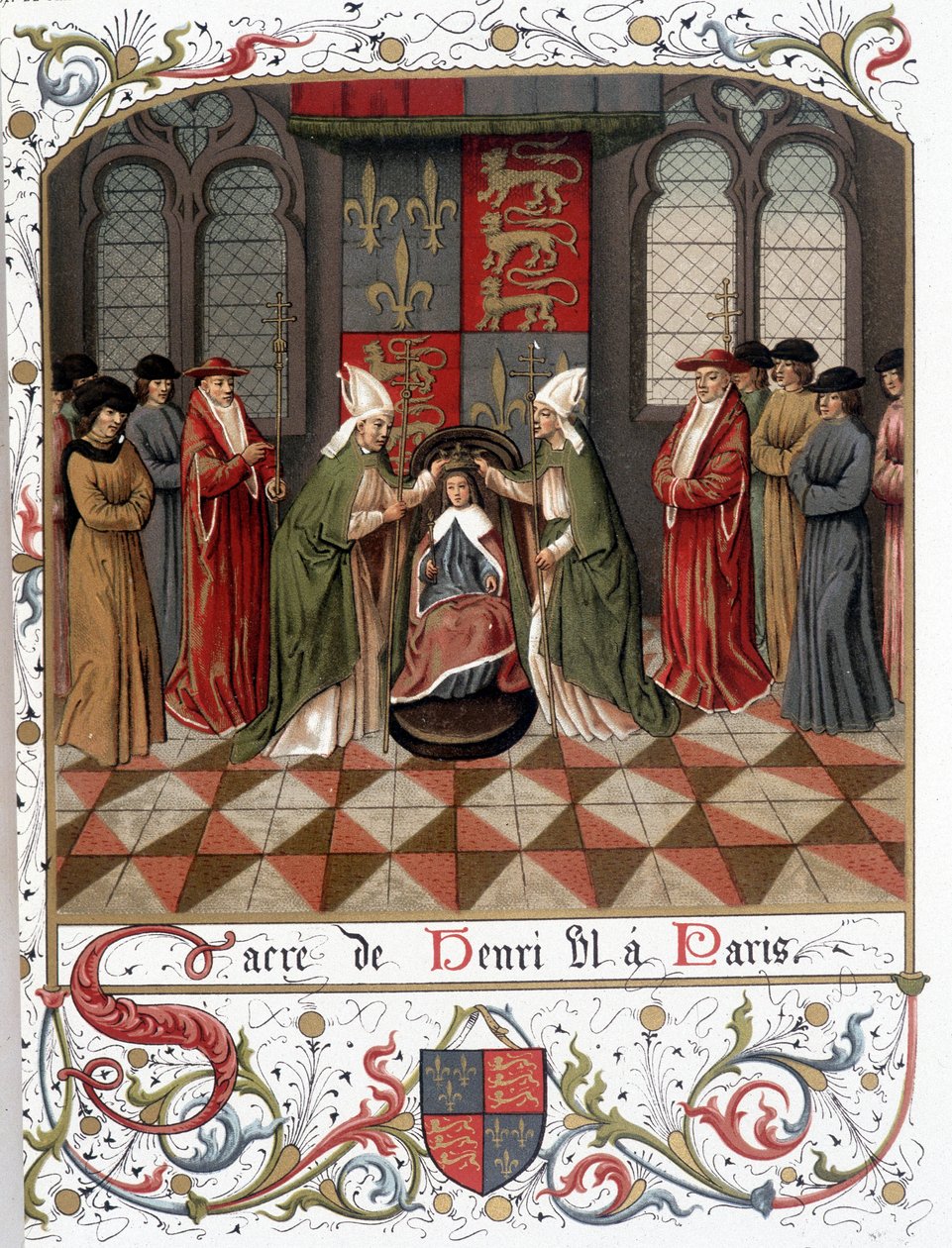 Incoronazione di Enrico VI a Parigi nel 1431 da French School