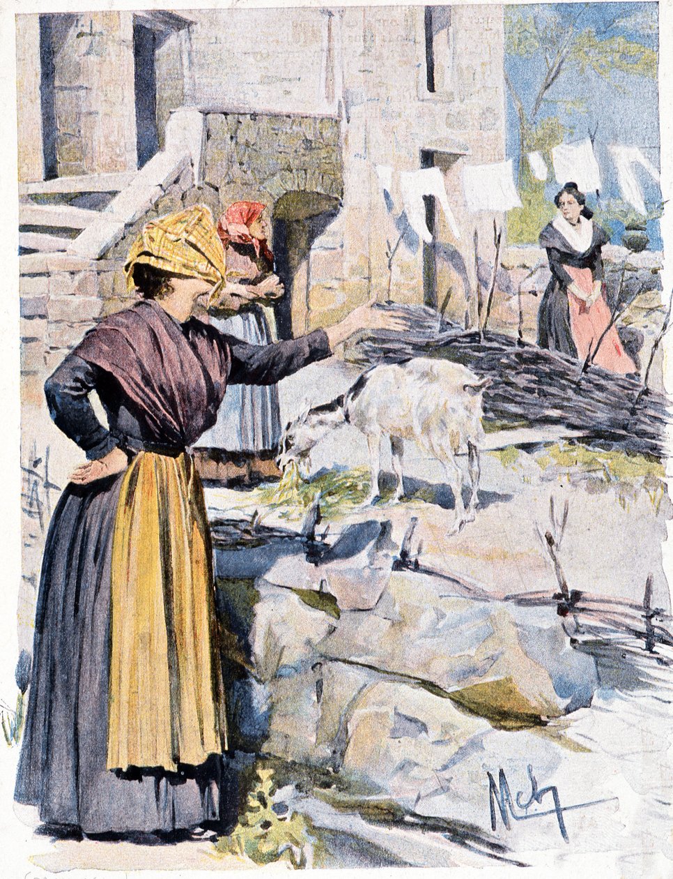 Donne corse in un villaggio da French School