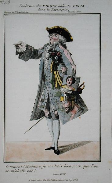 Costume per Firmin nel ruolo di Felix in La Tapisserie, tavola 108 da 