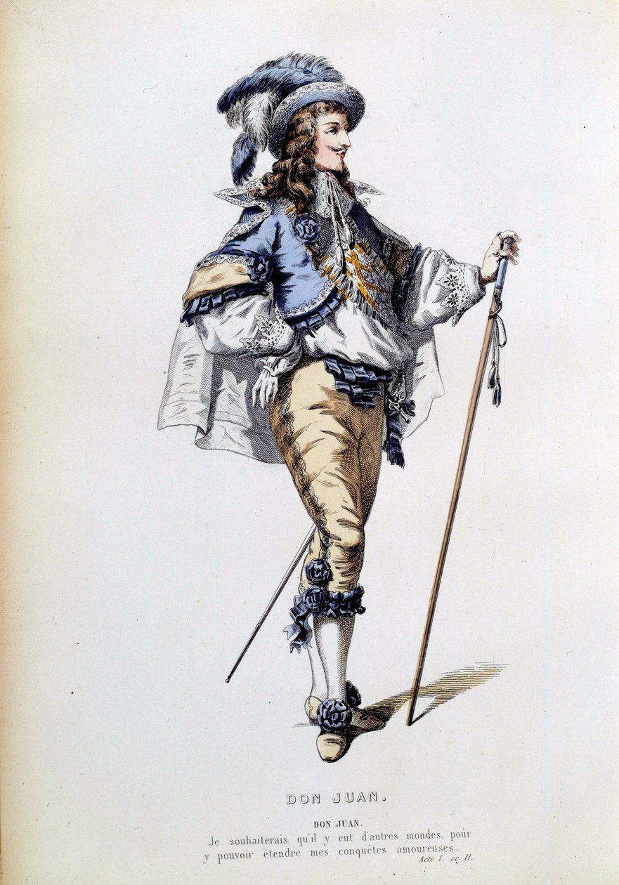 Costume per il personaggio di Don Giovanni nella scena 2 dell