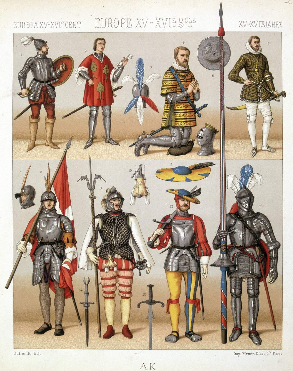 Costumi e armature del Medioevo - in 