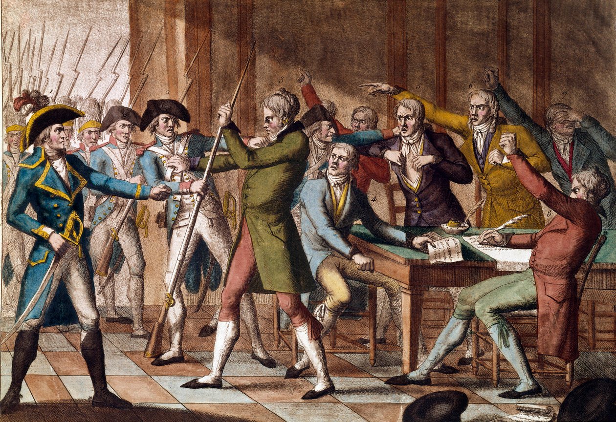 Colpo di Stato del 18 fructidor (4 settembre 1797) da French School