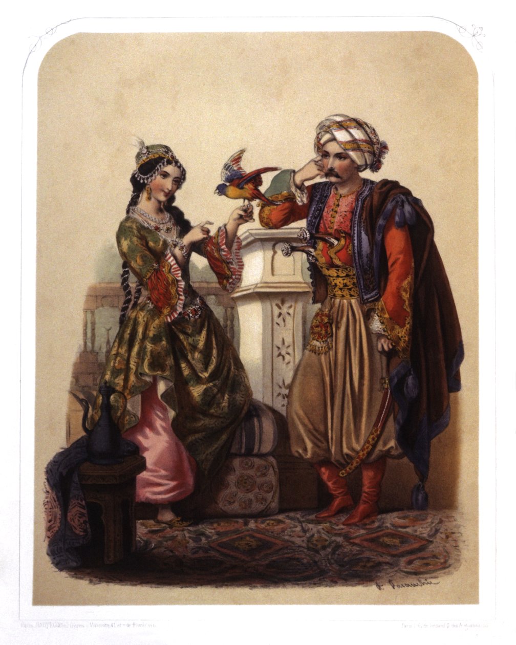 Coppia in Turchia, c.1850 da French School