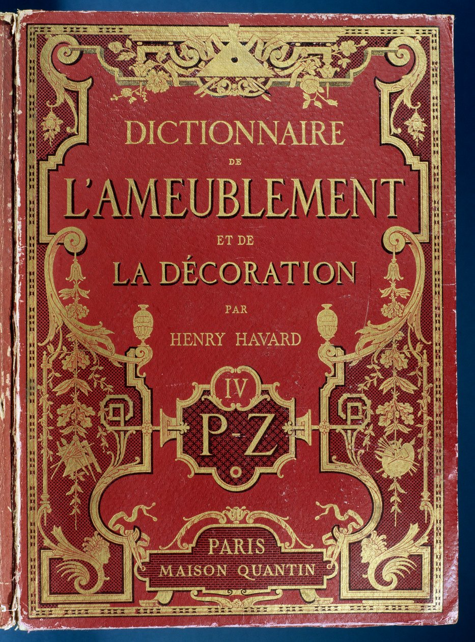 Copertina del Dizionario di Mobili e Decorazioni da French School