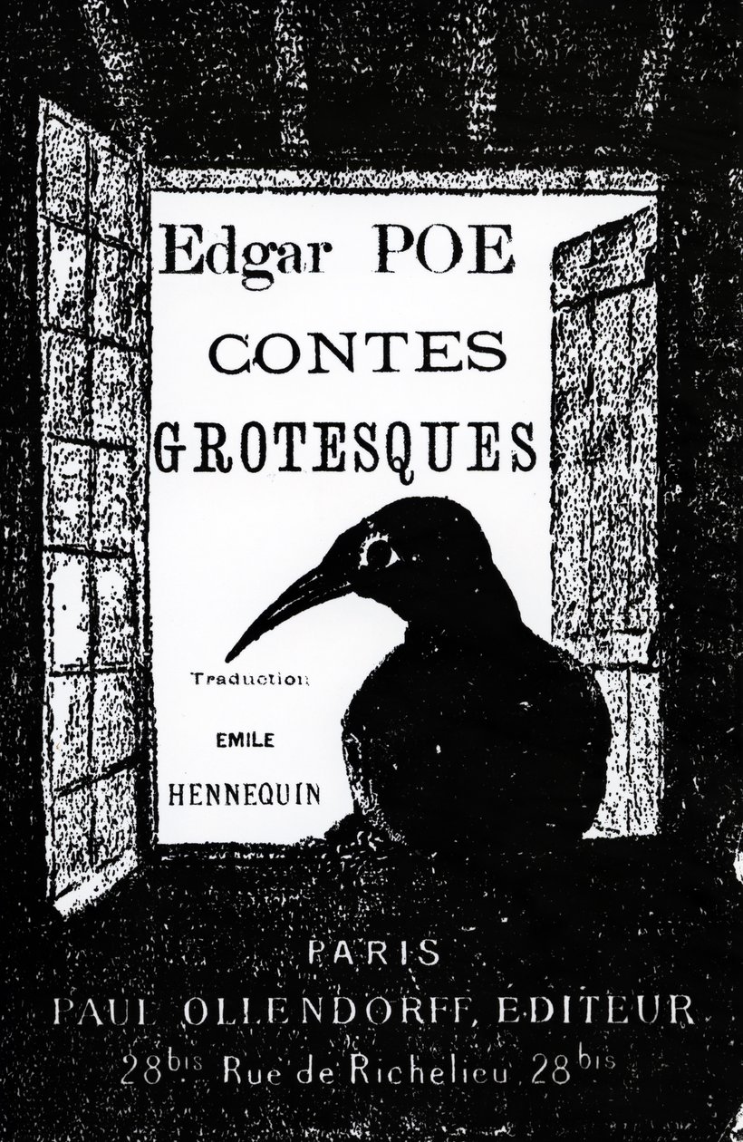 Copertina di Contes Grotesques di Edgar Allan Poe, pubblicato nel 1882 da French School