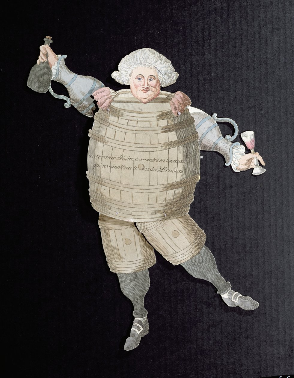 Ritratto di Louis Riqueti, visconte di Mirabeau, soprannominato Mirabeau-Tonneau, c.1790 da French School