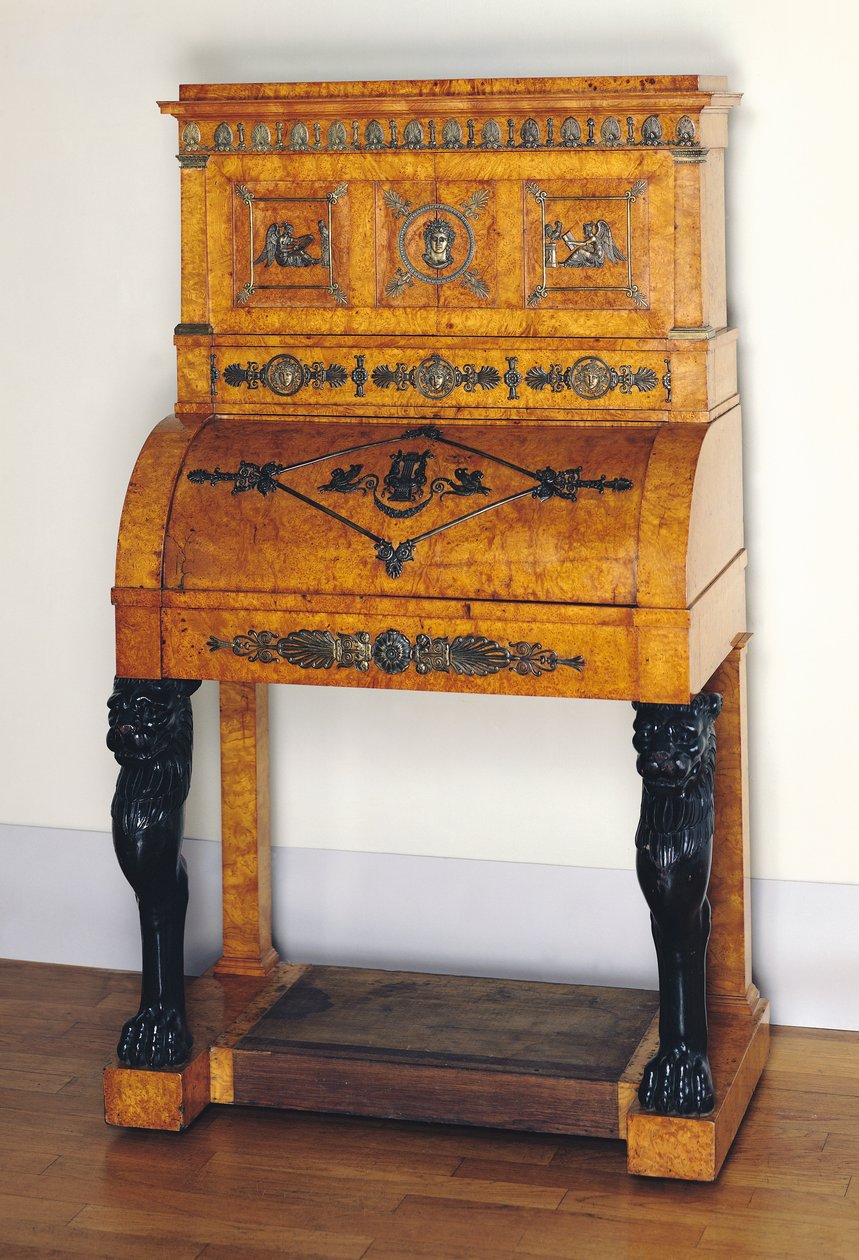 Scrivania cilindrica (legno) da French School