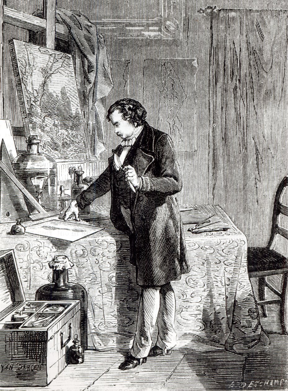 Daguerre scopre la sensibilità alla luce dello ioduro d