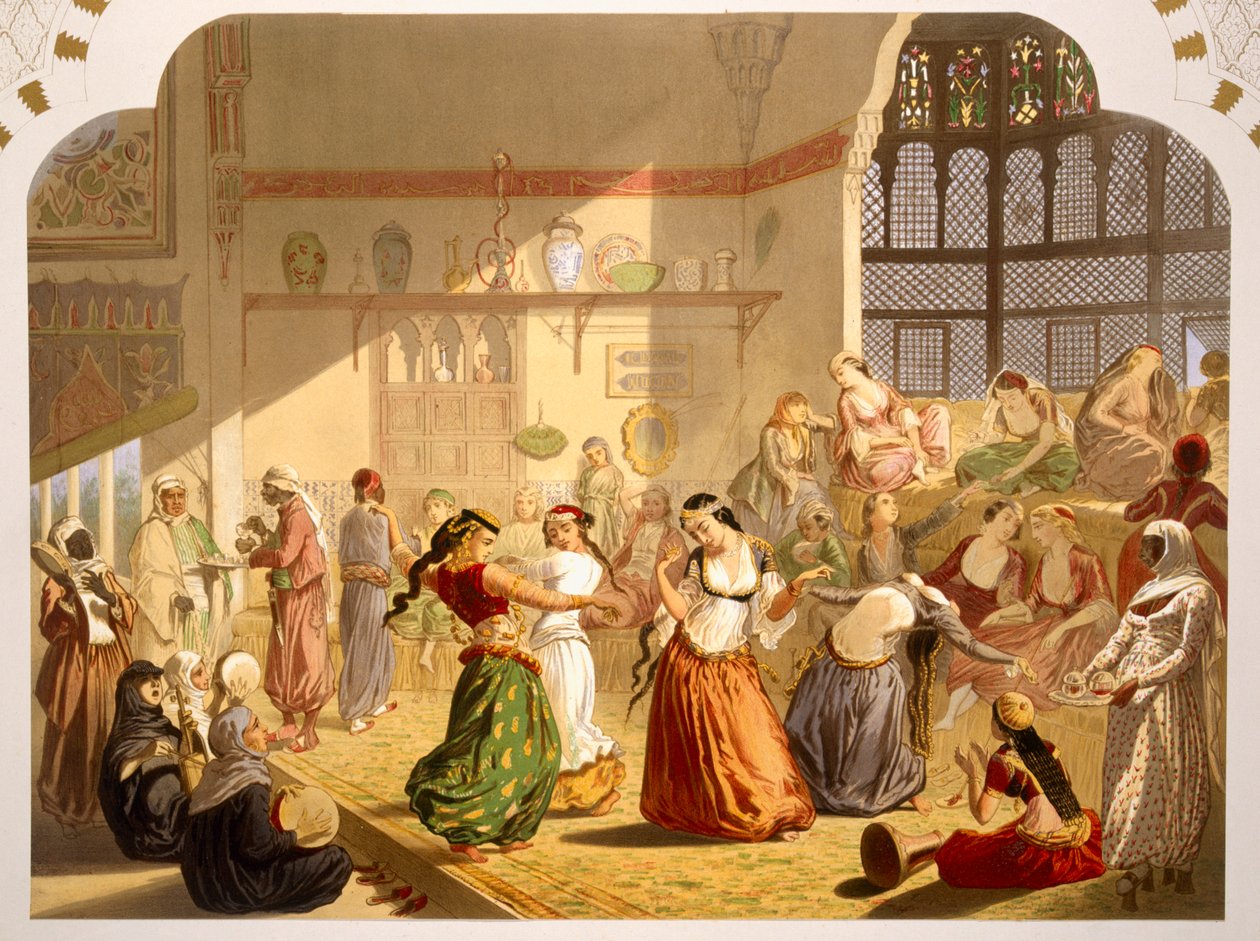 Cerimonia di danza al Cairo, 1860 da French School