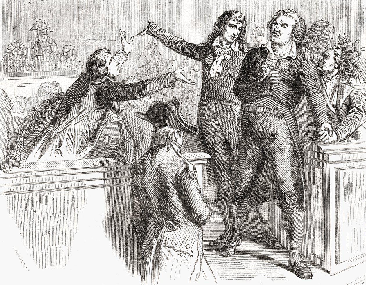 Danton e Desmoulins si difendono davanti alla Convenzione, 30 marzo 1794, da 