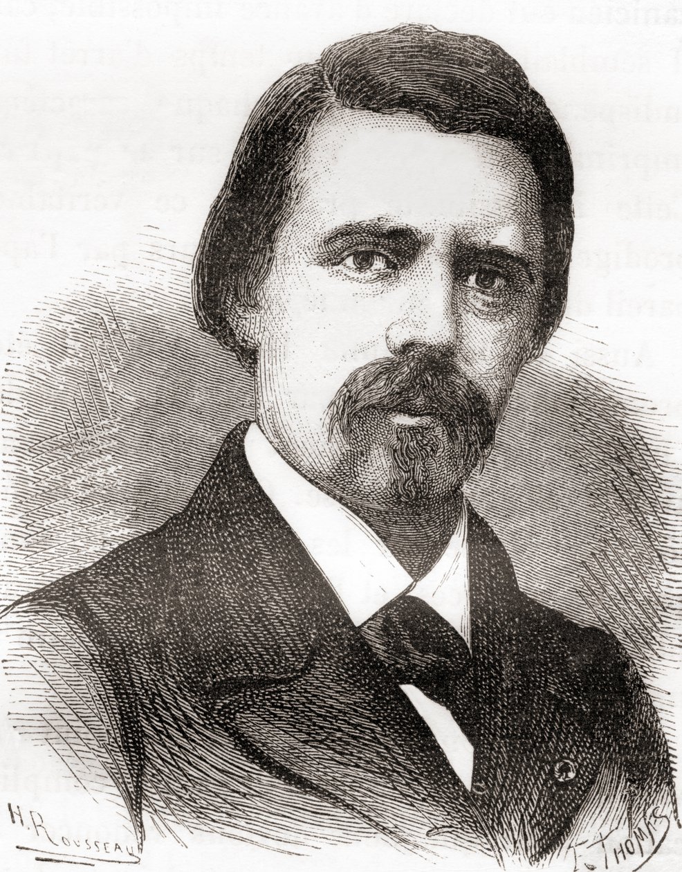 David Edward Hughes, da Les Merveilles de la Science, pubblicato c.1870 da French School