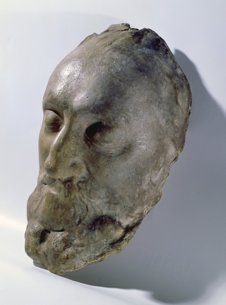 Maschera mortuaria di Enrico IV (1553-1610) Re di Francia da French School