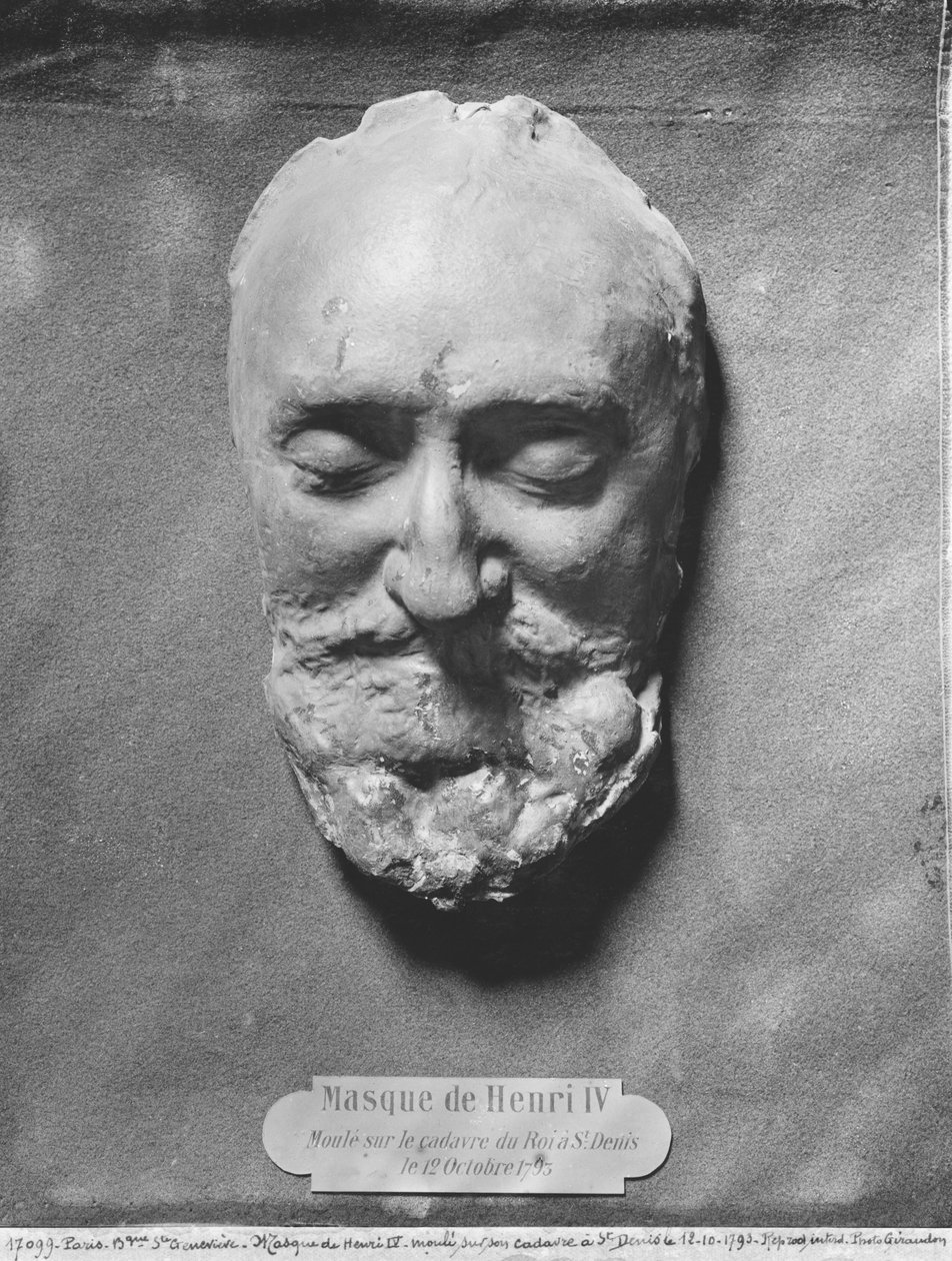 Maschera mortuaria di Enrico IV di Francia da French School