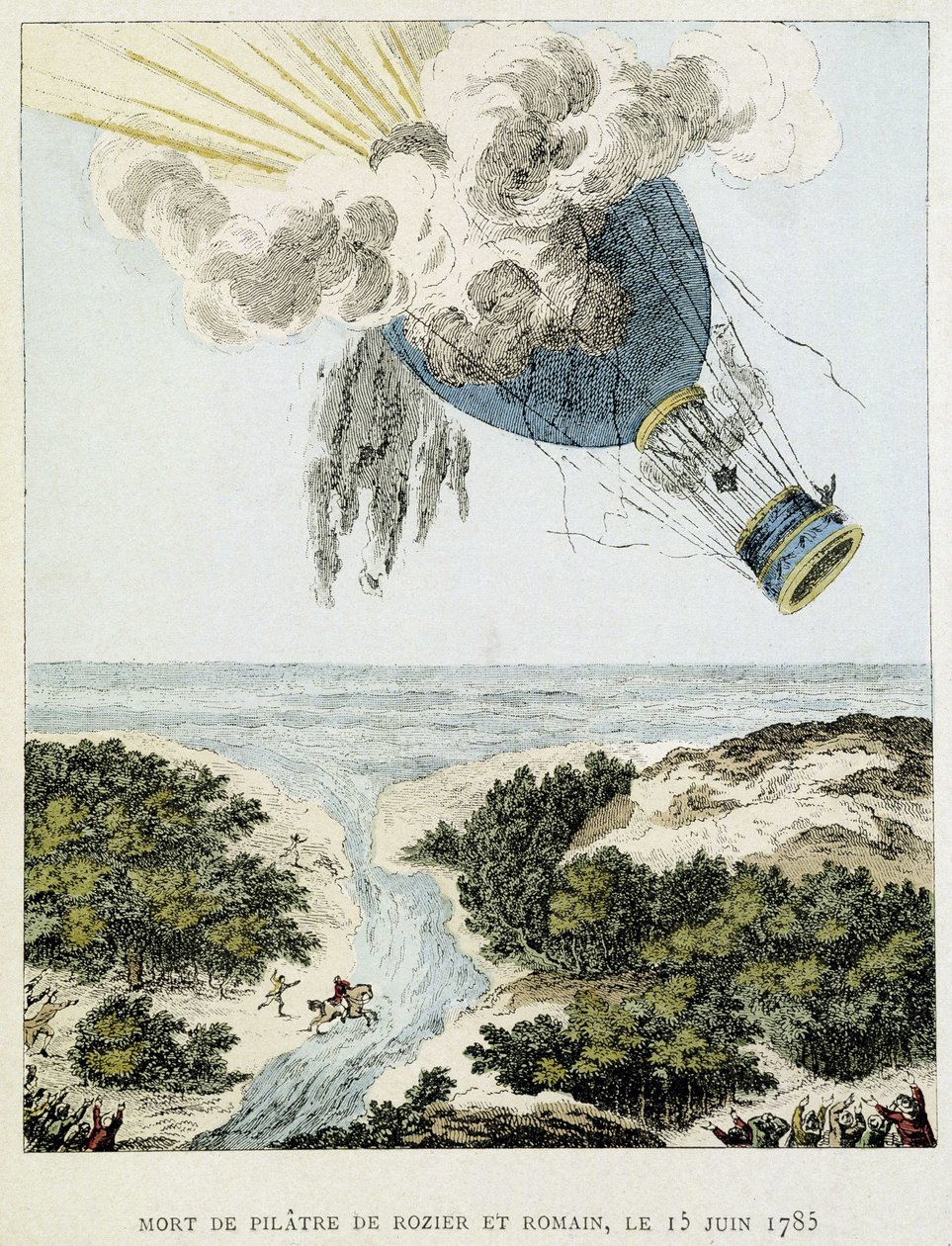 Morte di Pilâtre de Rozier e Romain da French School