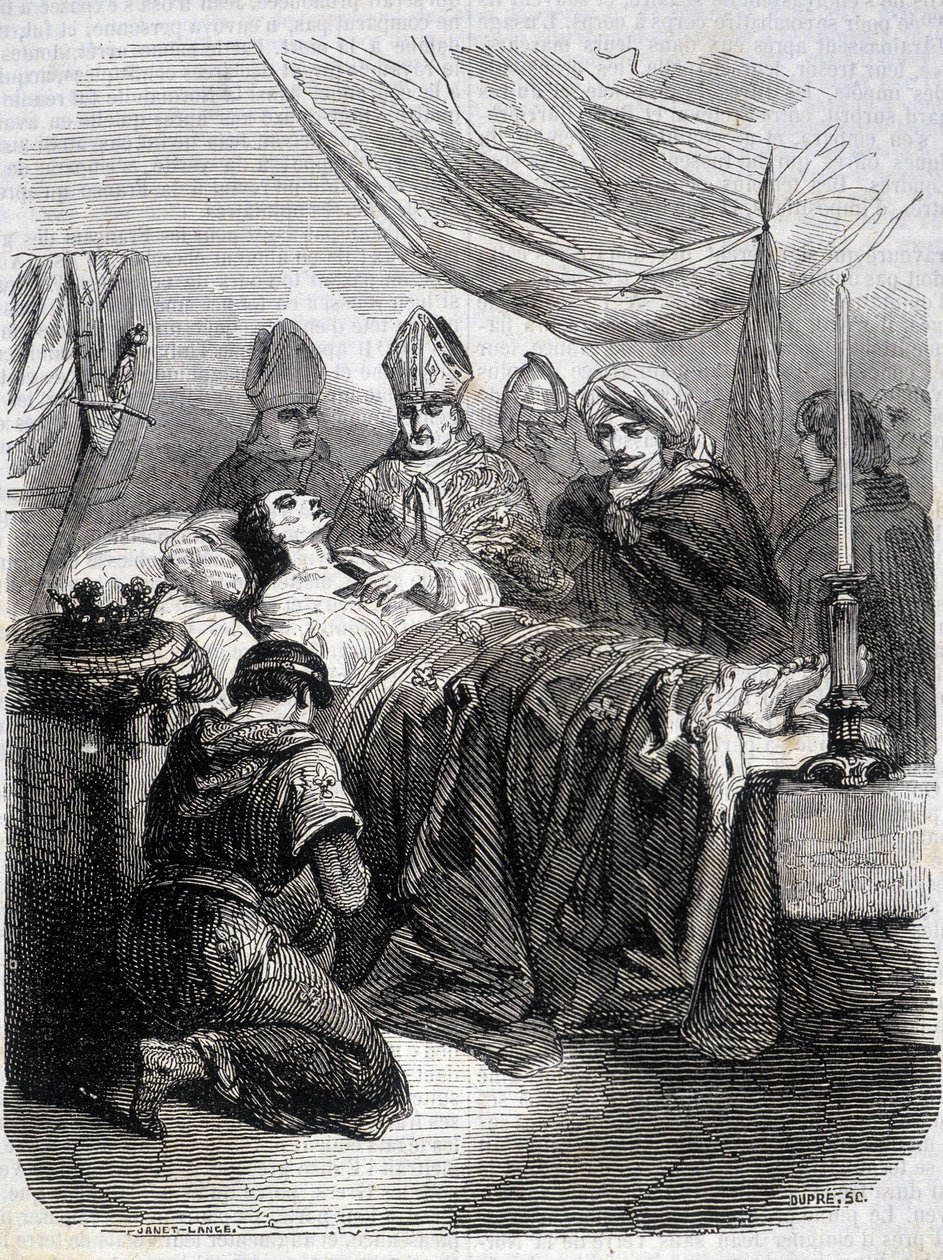 Morte di San Luigi in Palestina nel 1270 - in 
