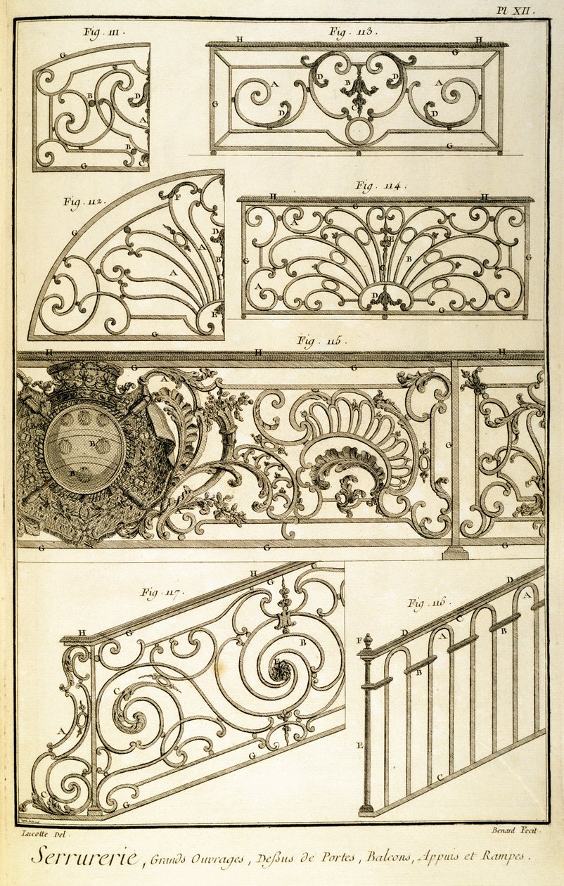 Ferro decorativo, dall